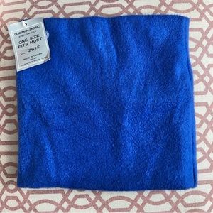 Dorfman blue fleece neck gaitor